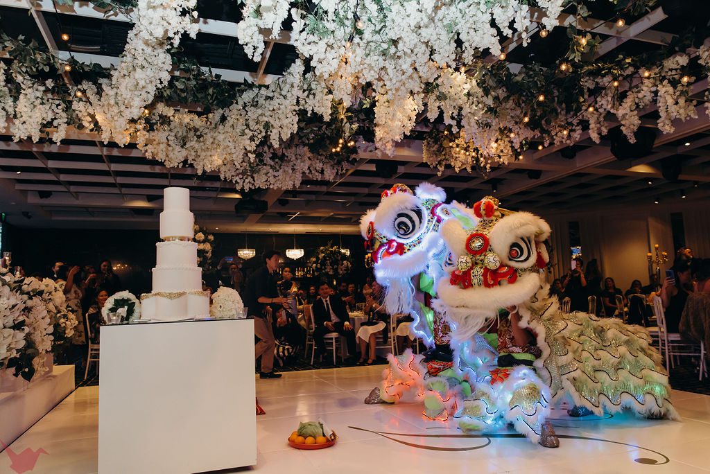 Dragon Dancing for a wedding reception
